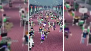 حمایت از فلسطین در روبلاکس